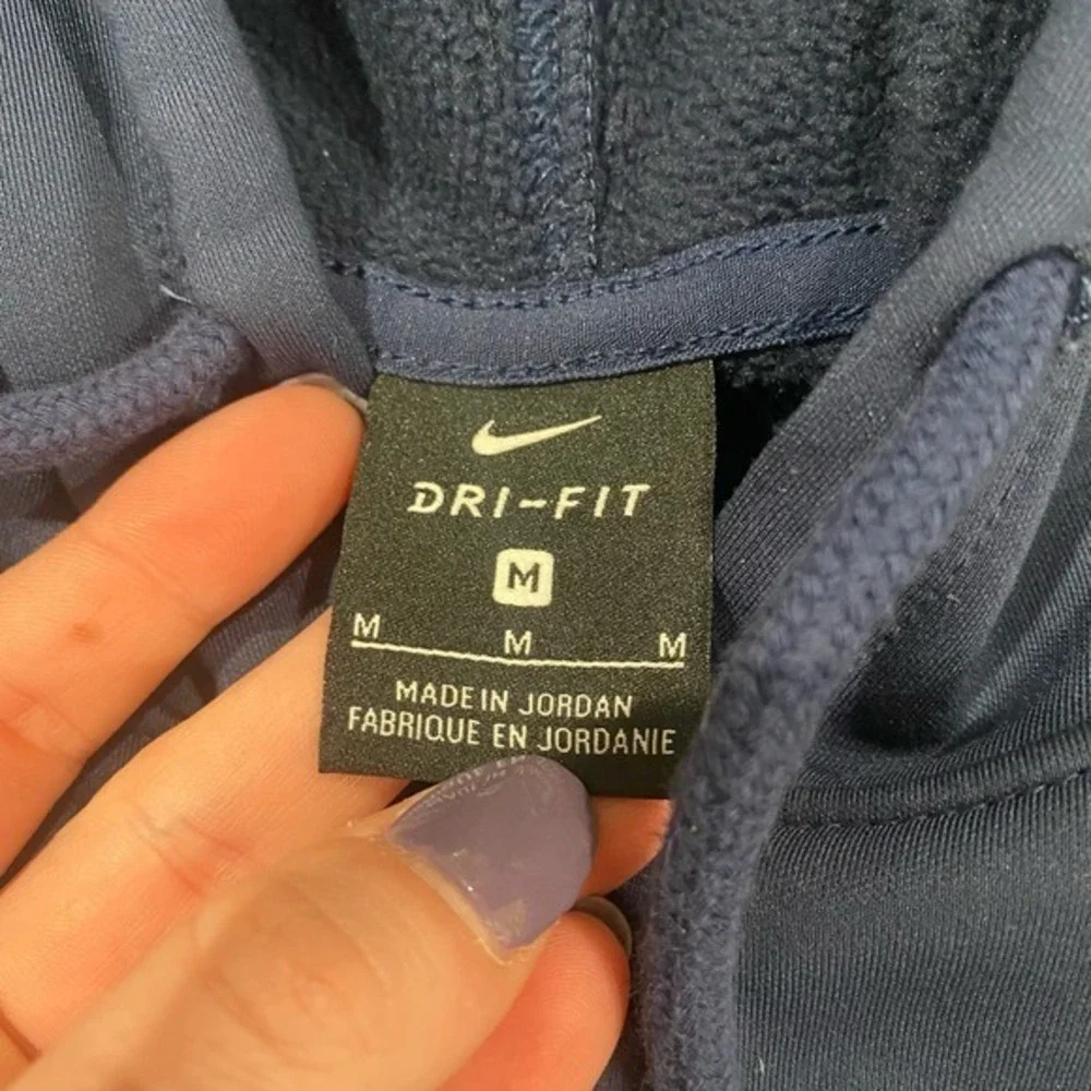 Nike Navy‎ Colorblock Hoodie- Size Medium